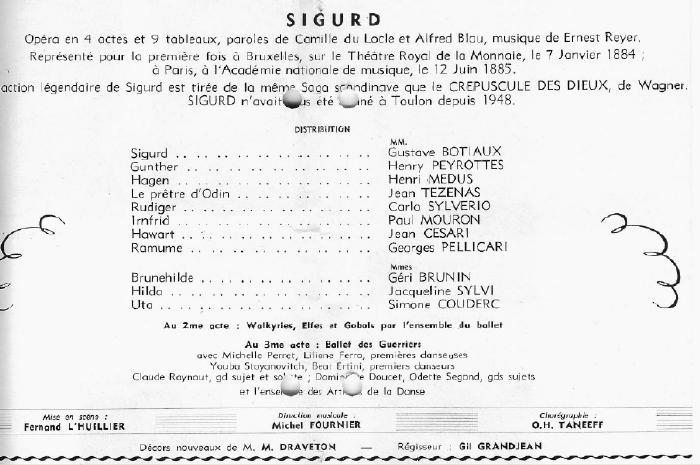 Sigurd, Toulon 22 and 25 October 1964